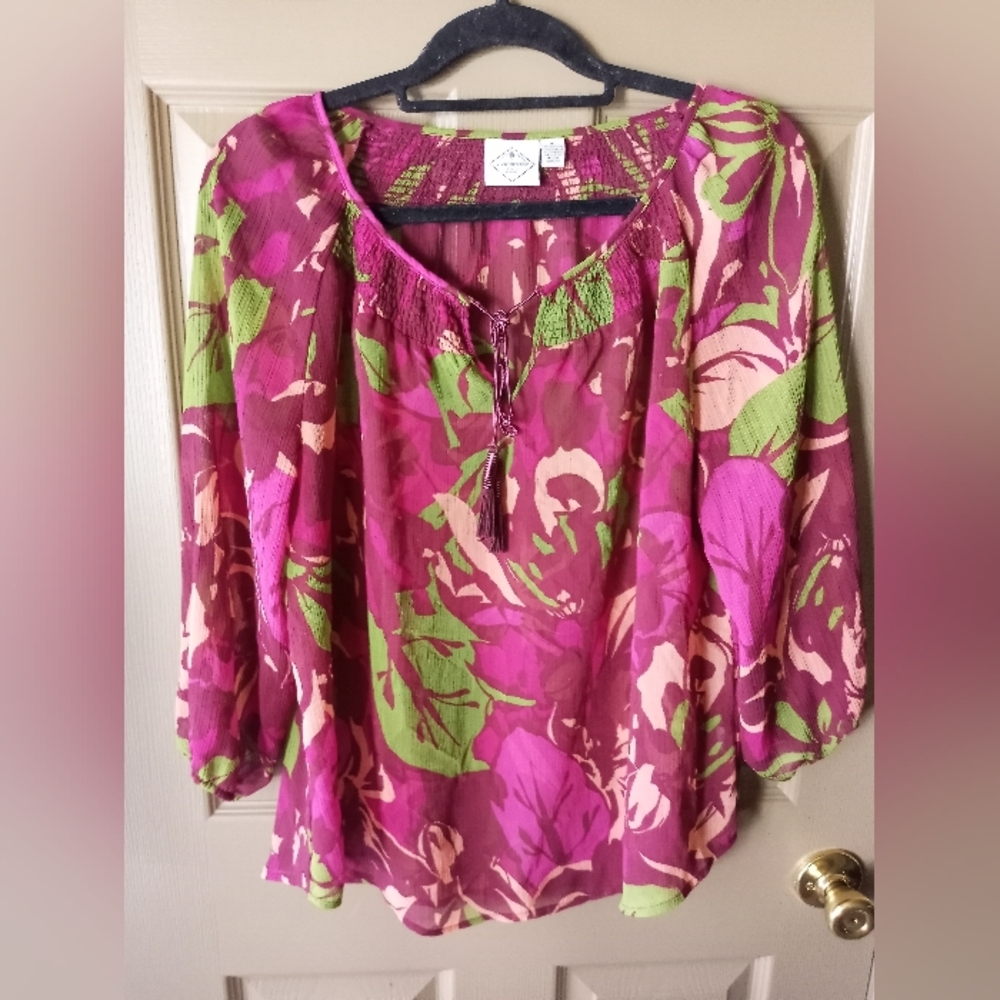 St Johns Bay XL Floral Blouse